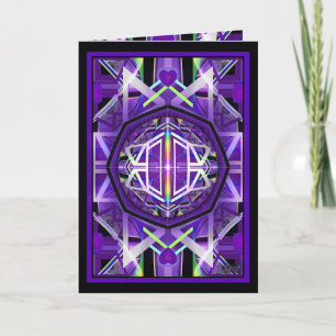 De Remerciements Carte d'anniversaire violette W3