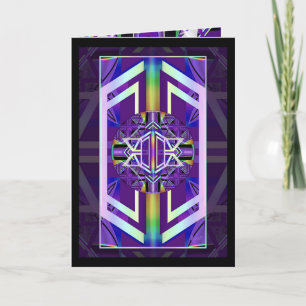 De Remerciements Carte d'anniversaire violette W3