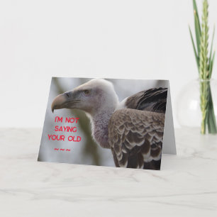 DE REMERCIEMENTS CARTE D'ANNIVERSAIRE VULTURE