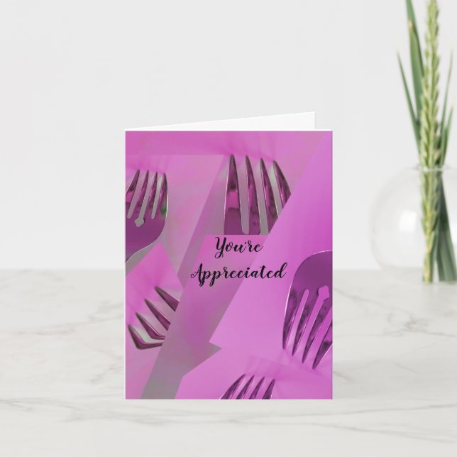 De Remerciements Carte d'appréciation culinaire (Devant)