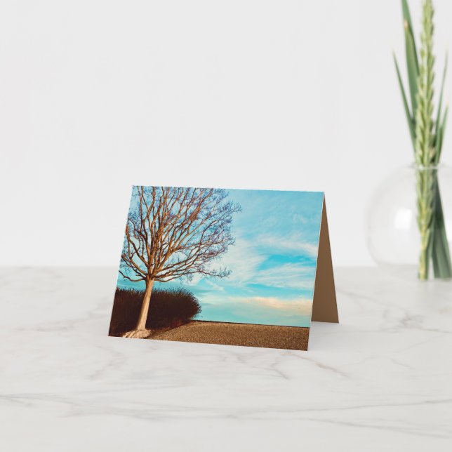 De Remerciements Carte d'arbre hivernant  (Devant)
