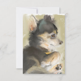 De Remerciements Carte d'art Fluffy Fritter