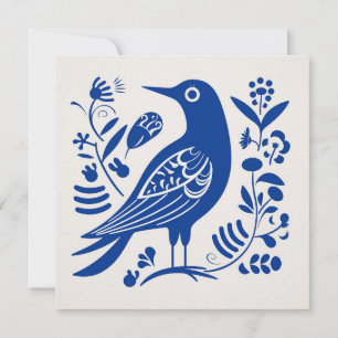 De Remerciements Carte d'art populaire scandinave