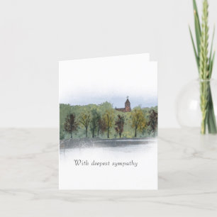 De Remerciements Carte d'écriture sympathy