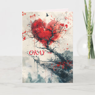 DE REMERCIEMENTS CARTE D'ENCOURAGEMENT DU COEUR BRISÉE