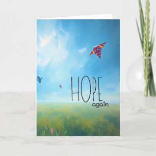 De Remerciements Carte d'encouragement "Hope Again" pliée 5x 7