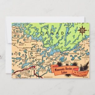 De Remerciements Carte des lacs du Minnesota