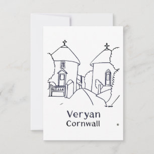 De Remerciements Carte des Veryan Roundhouses