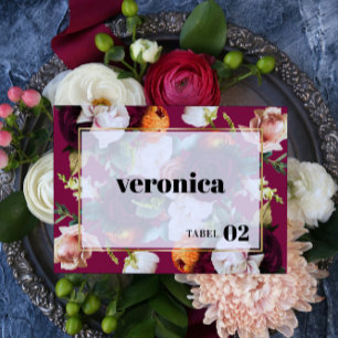 De Remerciements Carte d'escorte Mariage Fleurs d'été colorées