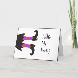 De Remerciements Carte d'Halloween sorcière