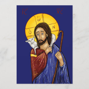De Remerciements Carte d'icône du Christ le Bon Berger (Grand)