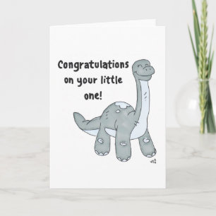 De Remerciements Carte Dinosaur Congrats Bébés