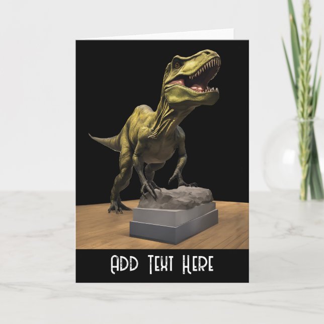 De Remerciements Carte Dinosaure personnalisée (Devant)