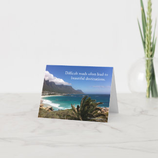 De Remerciements Carte d'inspiration des routes difficiles