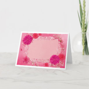 De Remerciements carte d'investissement conçue