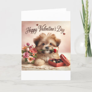 De Remerciements Carte Dog Valentine's Day