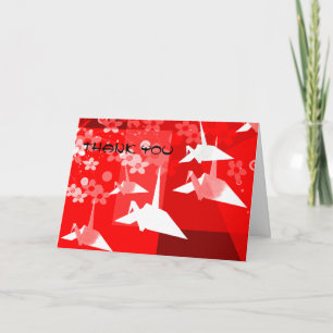 De Remerciements Carte d'origami