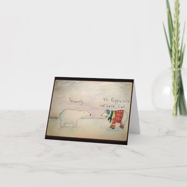 De Remerciements Carte d'ours polaire (Devant)