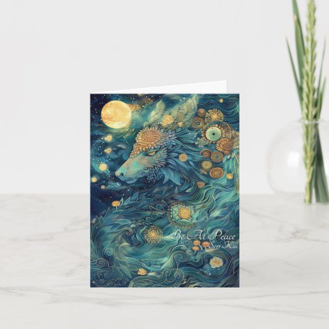 De Remerciements Carte Dragon Be at Peace (Devant)