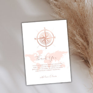 De Remerciements Carte du monde minimaliste Voyage Baby shower d'av