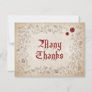 De Remerciements Carte Dungeon RPG Gamer Mariage