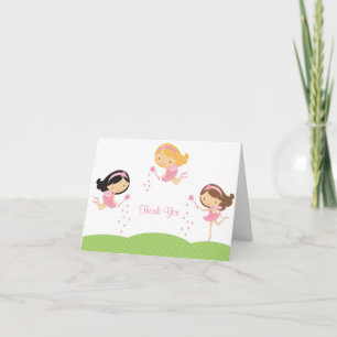 De Remerciements Carte Fairy adorable