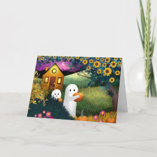 De Remerciements Carte Fantôme "Boo-tiful" Automne mignonne