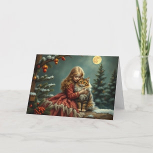 De Remerciements Carte Festive Chat