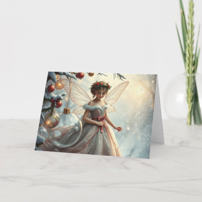 De Remerciements Carte Festive Fairy (Devant)