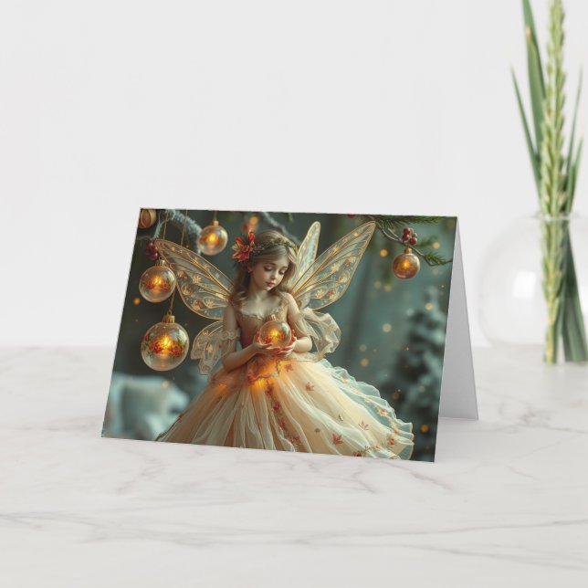 De Remerciements Carte Festive Fairy (Devant)