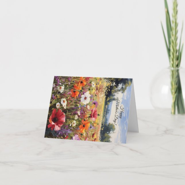 De Remerciements Carte Fête des mères florales personnalisée (Devant)