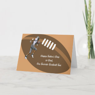 De Remerciements Carte fête des pères avec Football & Player