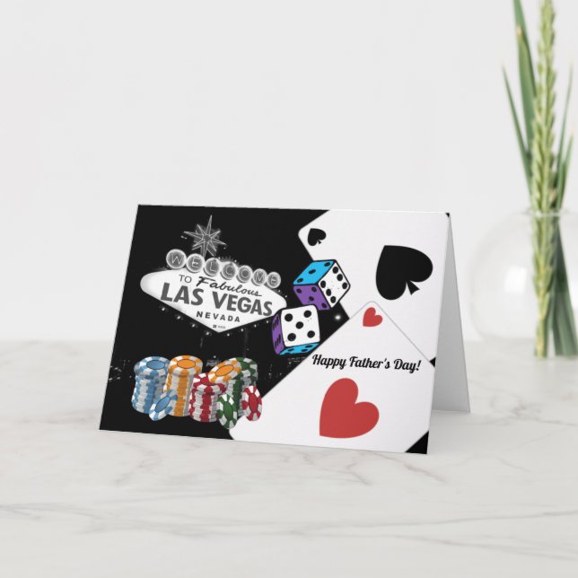 De Remerciements Carte Fête des pères Las Vegas (Devant)