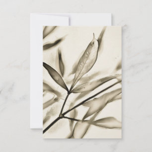 De Remerciements Carte Feuille Art Flat Note