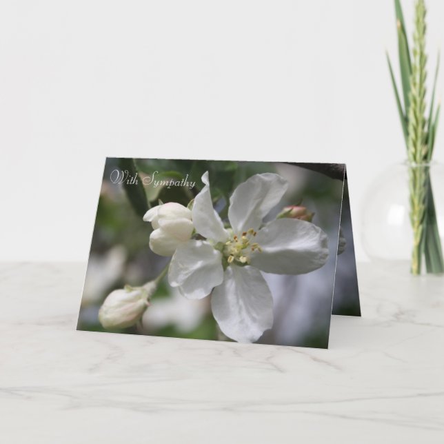De Remerciements Carte Fleur Apple Sympathy (Devant)