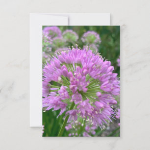 De Remerciements Carte "Fleur lavande légère" en Z
