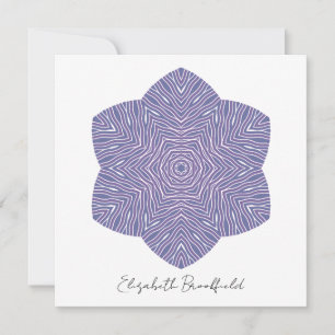 De Remerciements Carte florale florissante en violet