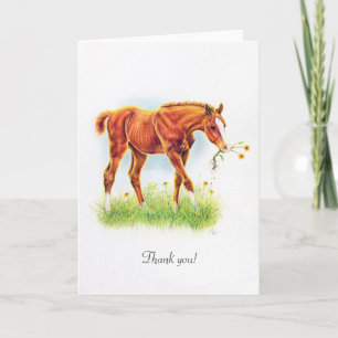 De Remerciements Carte "Flower Girl" Filly personnalisable