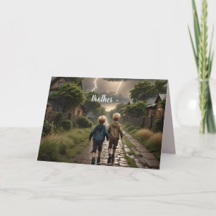 DE REMERCIEMENTS CARTE FRÈRE POUR N'IMPORTE QUEL MOMENT