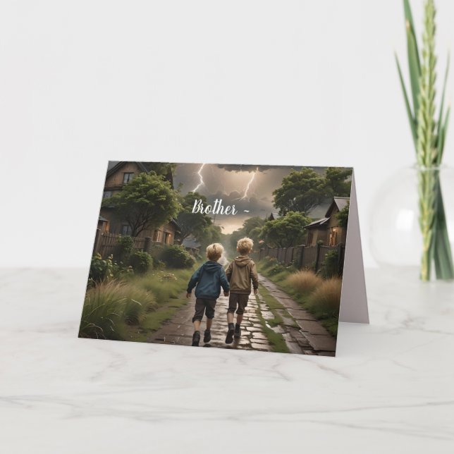 DE REMERCIEMENTS CARTE FRÈRE POUR N'IMPORTE QUEL MOMENT (Devant)