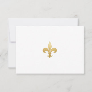 De Remerciements Carte Gold Fleur-de-Lis