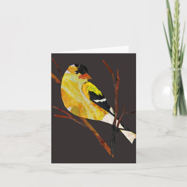 De Remerciements Carte Goldfinch (Devant)
