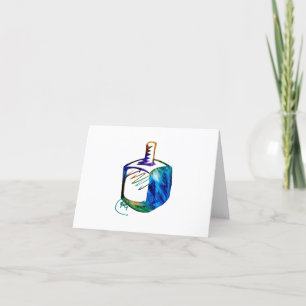 De Remerciements Carte graphique Dreidel Hanoukka Pop
