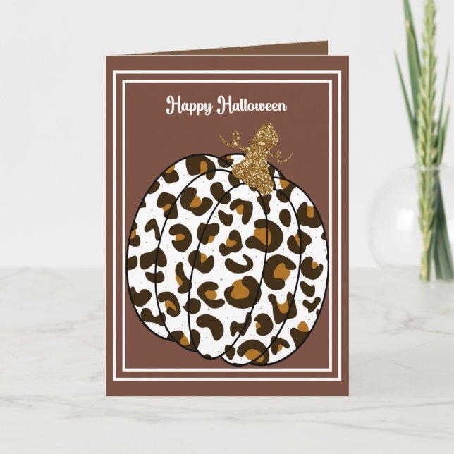 De Remerciements Carte Halloween pour famille avec Citrouille (Devant)