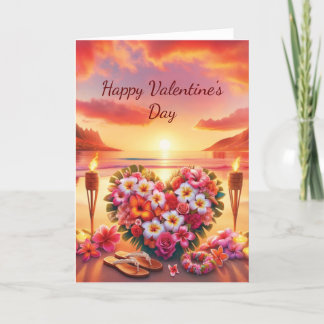 De Remerciements Carte Hawaiian Valentine's Day