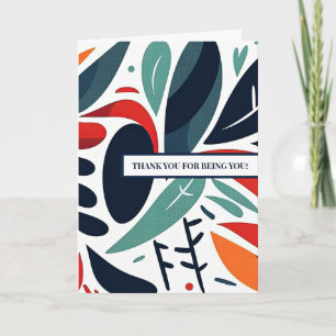 De Remerciements Carte Heart "Merci pour être vous" Option 2