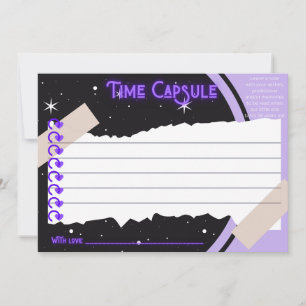 De Remerciements Carte Heure Capsule 1er anniversaire