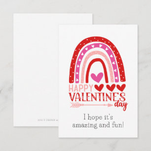 De Remerciements Carte Heureuse Sainte-Valentin Red Rainbow