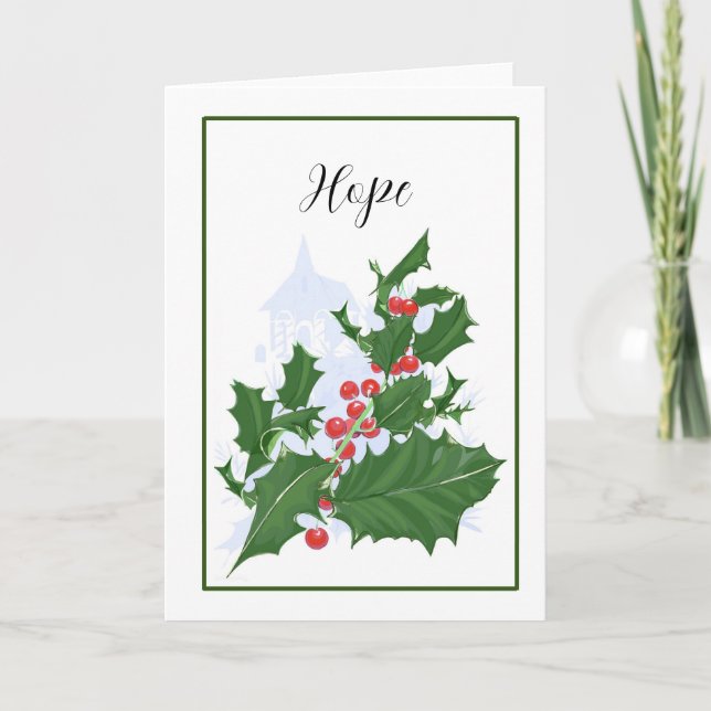 De Remerciements Carte Holly (Devant)