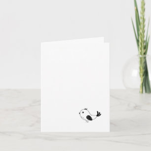 De Remerciements Carte individuelle Little bird, Carte d'anniversai